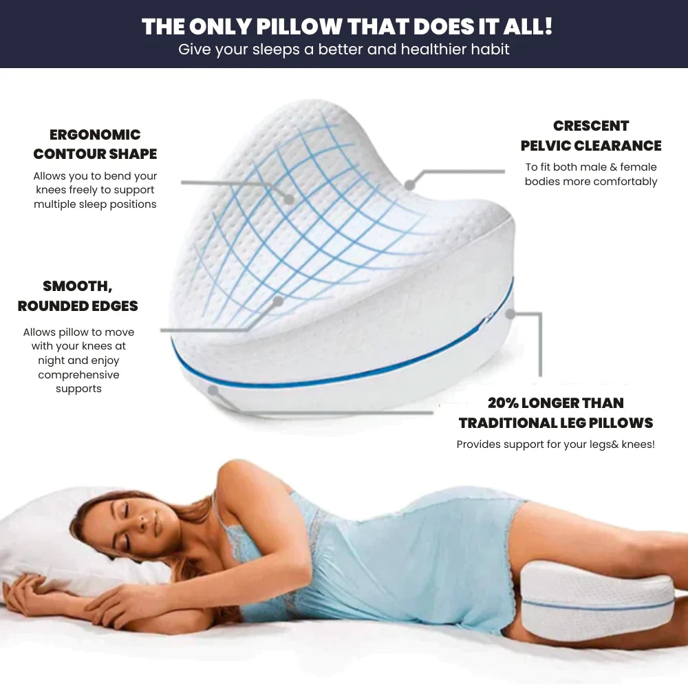 CAPABODY ComfyCloud Orthopedic Knee Posture Support Pillow For Side Sleepers